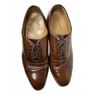 Johnston & Murphy Optima Comfort Men’s Brown Size 11.5 D Cap Toe Leather  Shoes